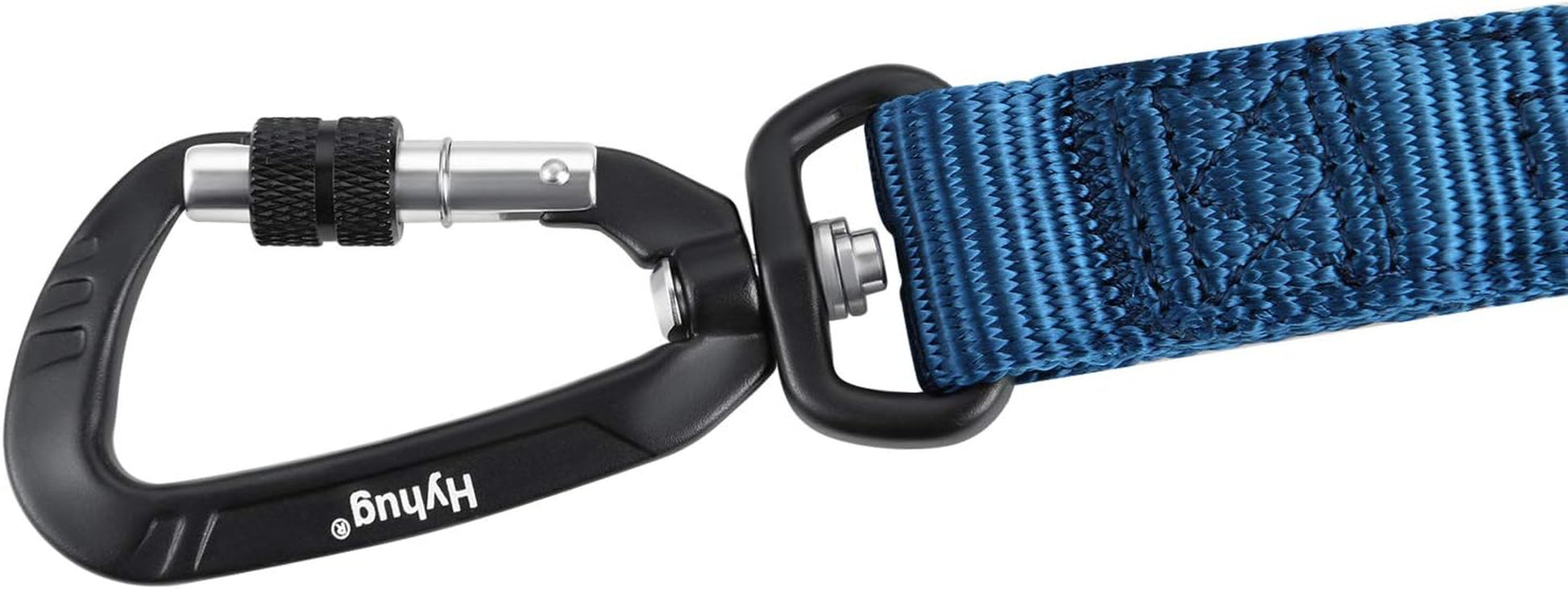 Pets 24” Heavy Duty Nylon Short Leash with Comfortable Handle and Lightweight Aviation Aluminium Clip Lead- for Large Medium Dogs Daily Walking&Training. (Classic Blue)