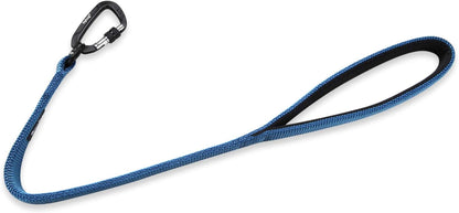 Pets 24” Heavy Duty Nylon Short Leash with Comfortable Handle and Lightweight Aviation Aluminium Clip Lead- for Large Medium Dogs Daily Walking&Training. (Classic Blue)